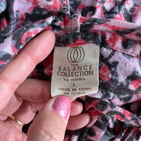 Beachy Hooded Swimsuit Cover Up Women M/L Red Pink Long Sleeve Vacation Colorful - Picture 10 of 14